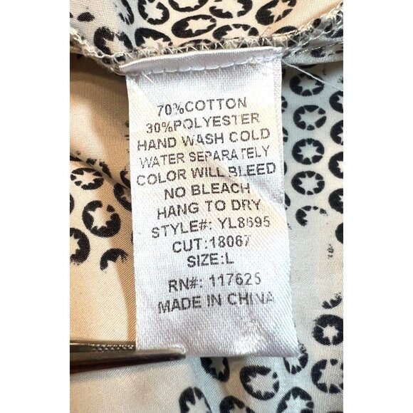 Ya Los Angeles Black Star Print Tiered Sundress L Boho Festival Dress - Picture 10 of 10